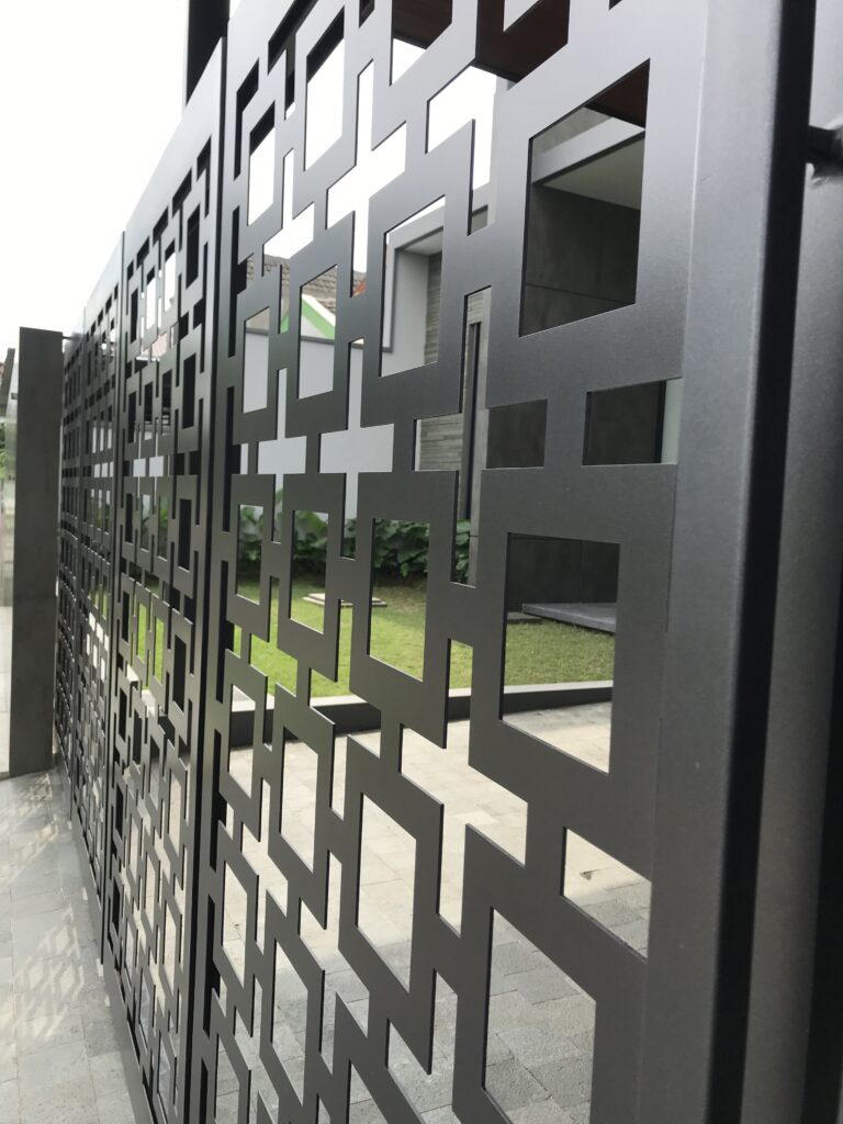 pagar laser cut metal